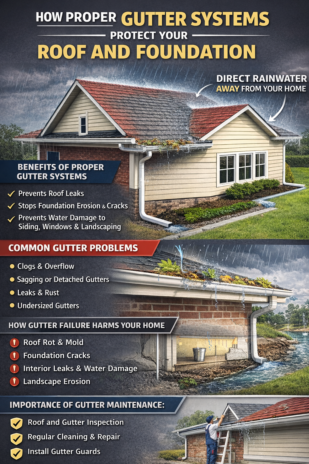 proper gutter systems in Jackson County