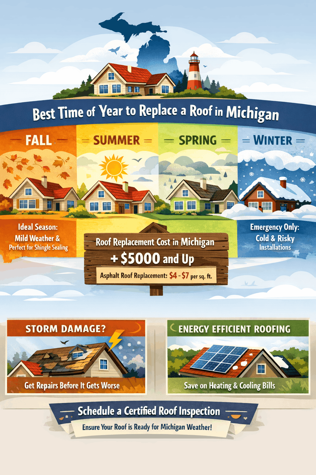 best time to replace roof in Jackson